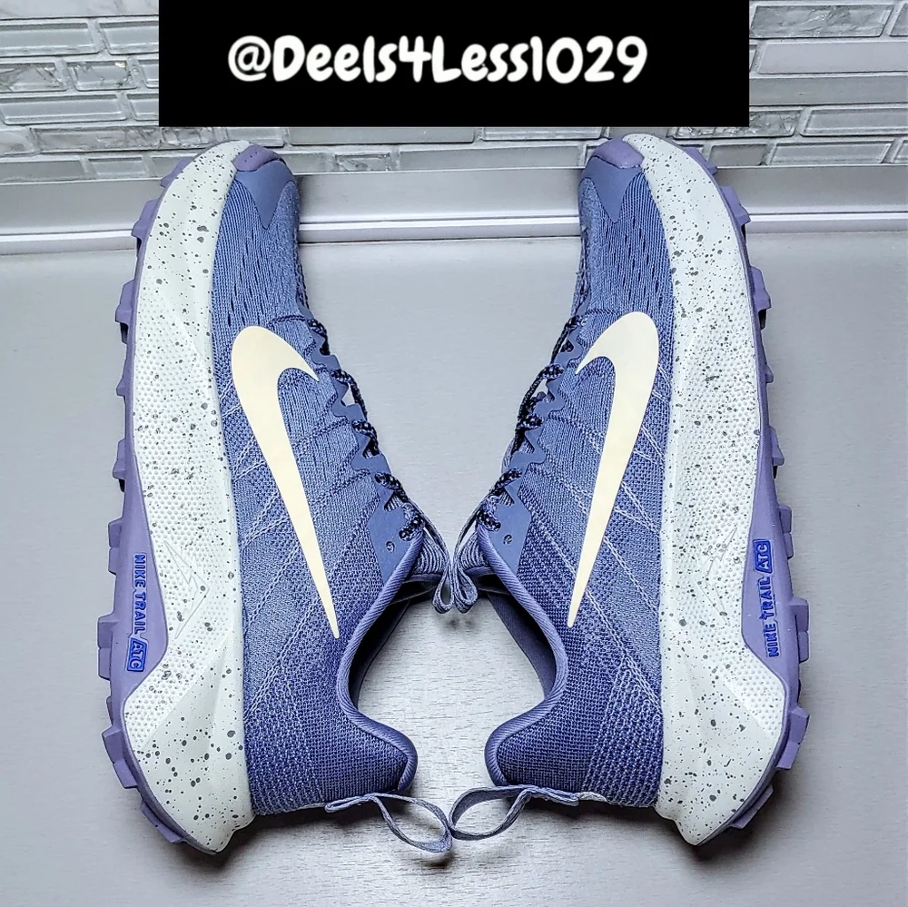 Nike Wildhorse 10 Trail Running Womens Size 7.5 Indigo Racer Blue Light Silver